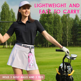 WILLBOND multicolor golf ball holder keeps balls organized during play.