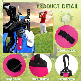 WILLBOND portable golf accessory clips to backpack for easy carry.