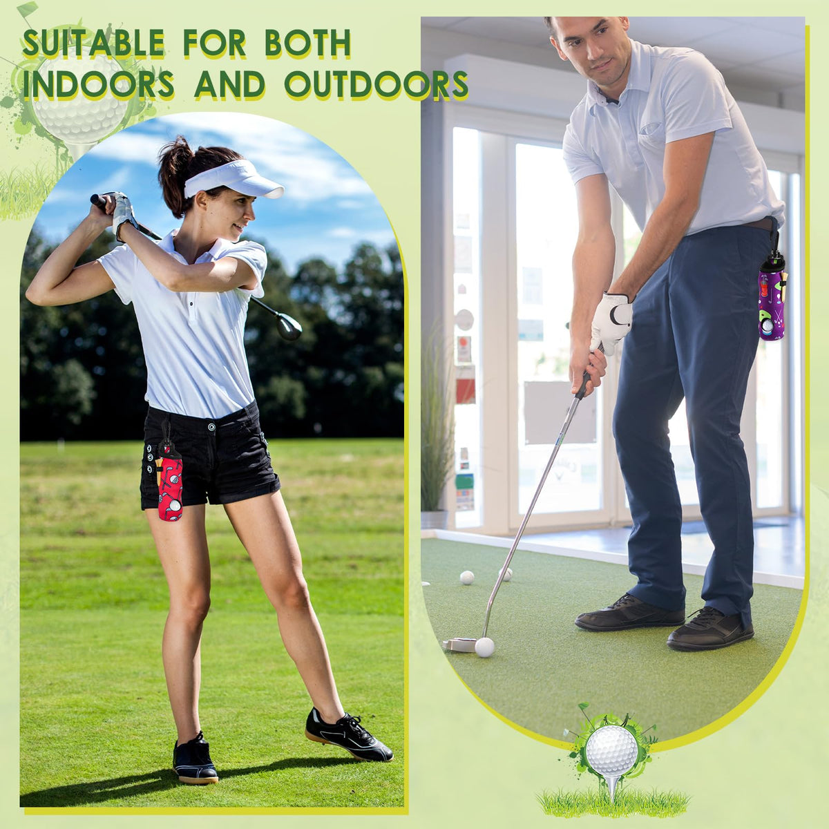 WillBond soft neoprene golf pocket resists wear for long use.