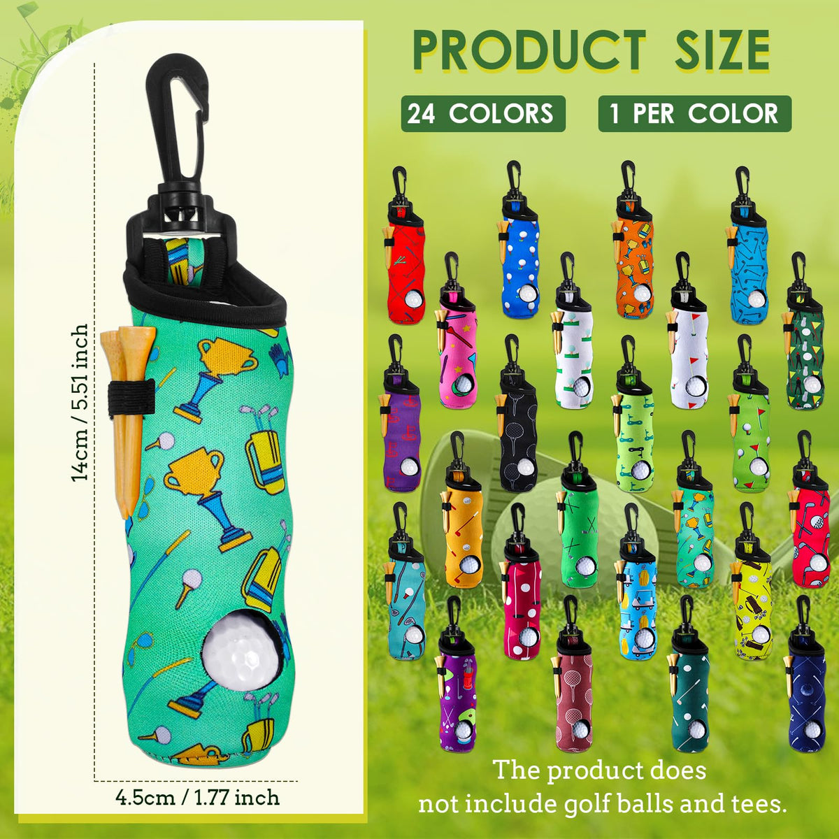 WillBond tee holder bag clip keeps tees organized on the move.