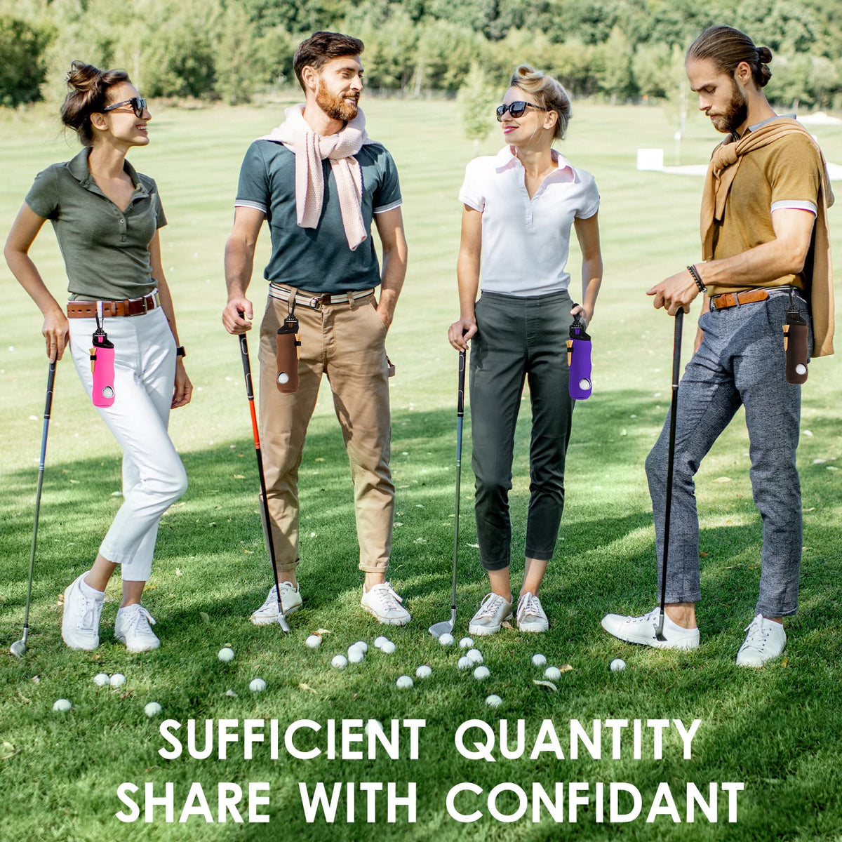 WILLBOND-travel-friendly-golf-ball-pouch simplifies transport between holes