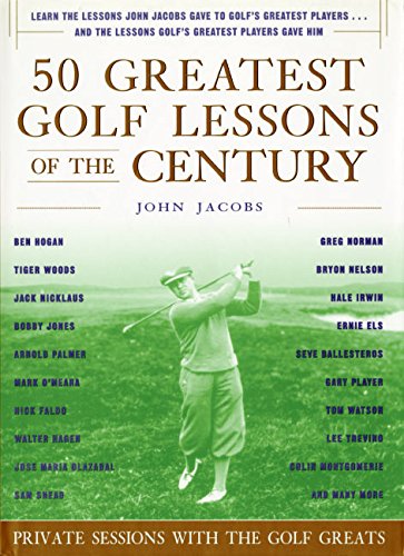 William Morrow 50 Greatest Golf Lessons book cover featuring legendary swing insights for practice.