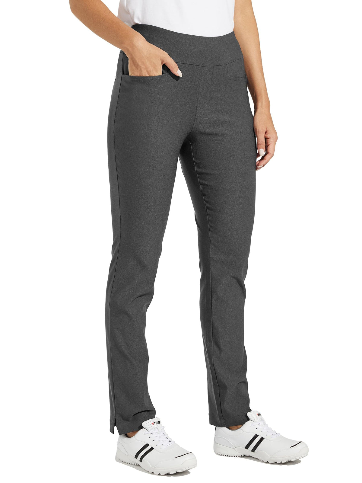 Willit women's golf pants with 3 pockets for easy golf accessories.