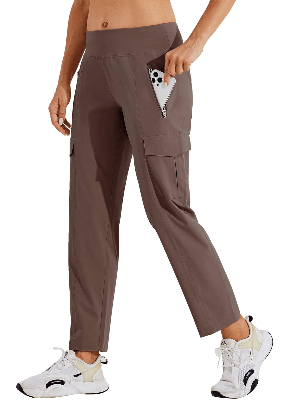 Willit women's golf pants front pocket detail for secure essentials