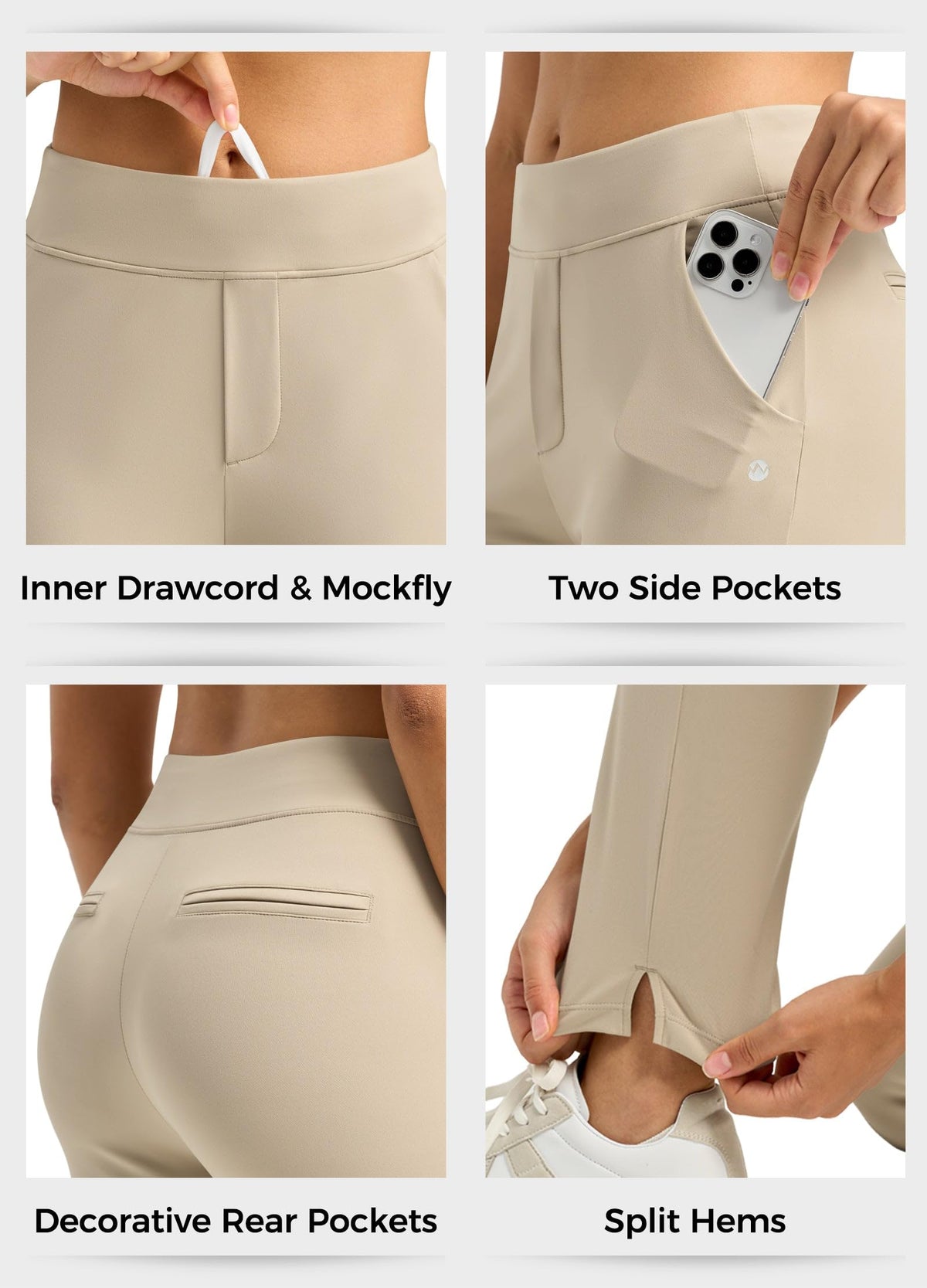 Willit front pockets plus decorative back pockets offer practical storage