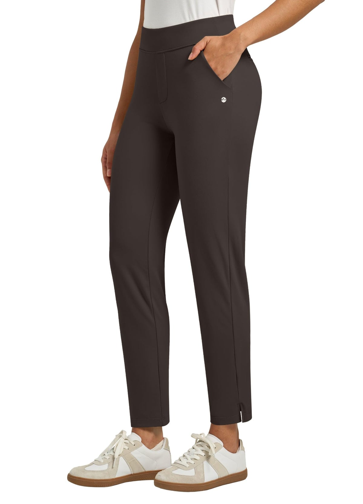 Willit women's golf pants feature front pockets for quick, on-the-go storage.