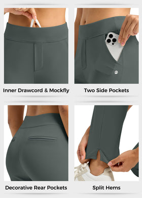 Willit pants display front pockets and decorative rear pockets for storage and style.