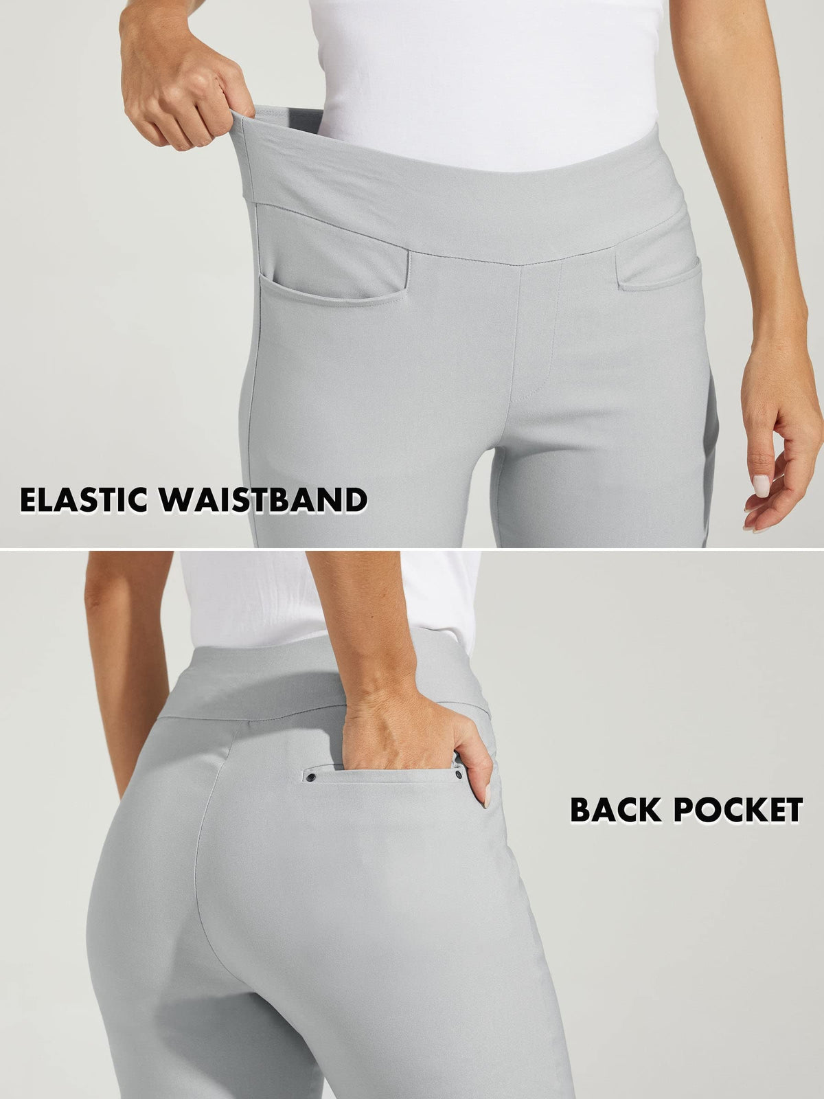 Willit women's golf pants mid-high waist for a flattering fit.