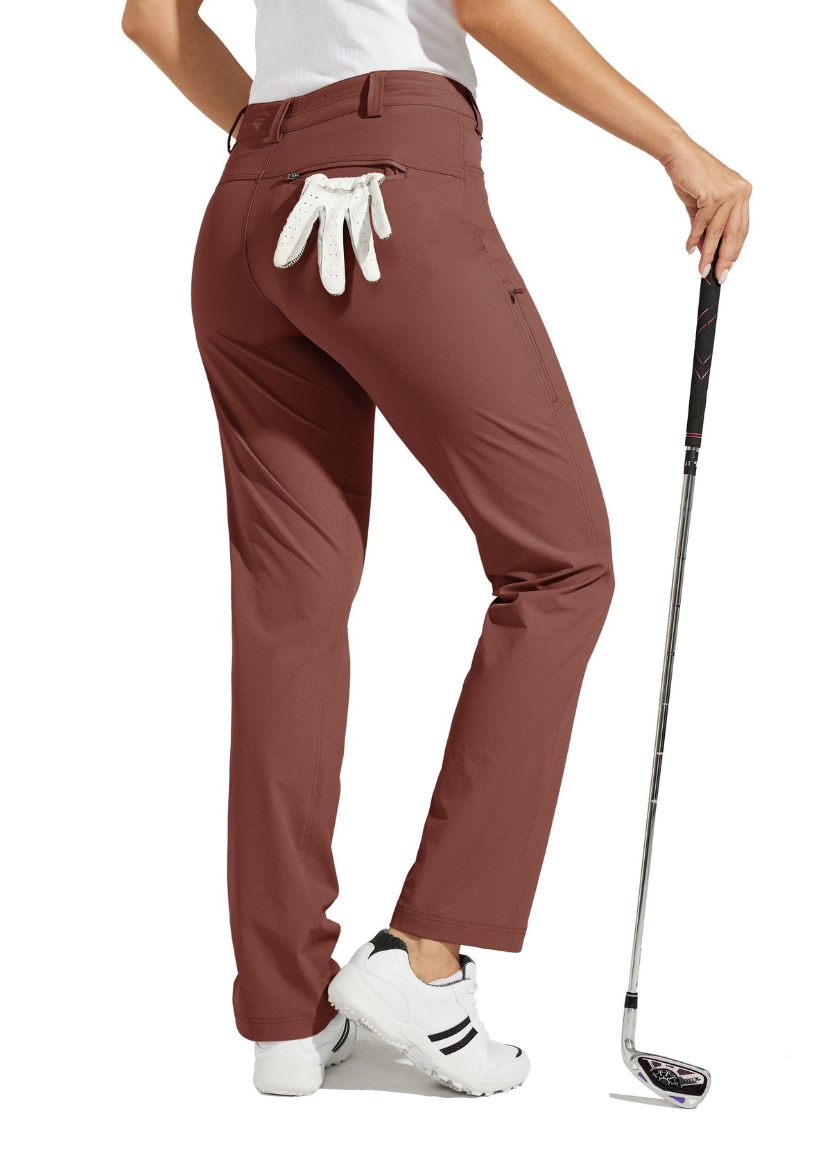 Willit women's golf pants outseam length for precise fit and mobility