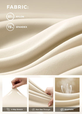 Willit cream golf pants rear pocket detail for subtle style.