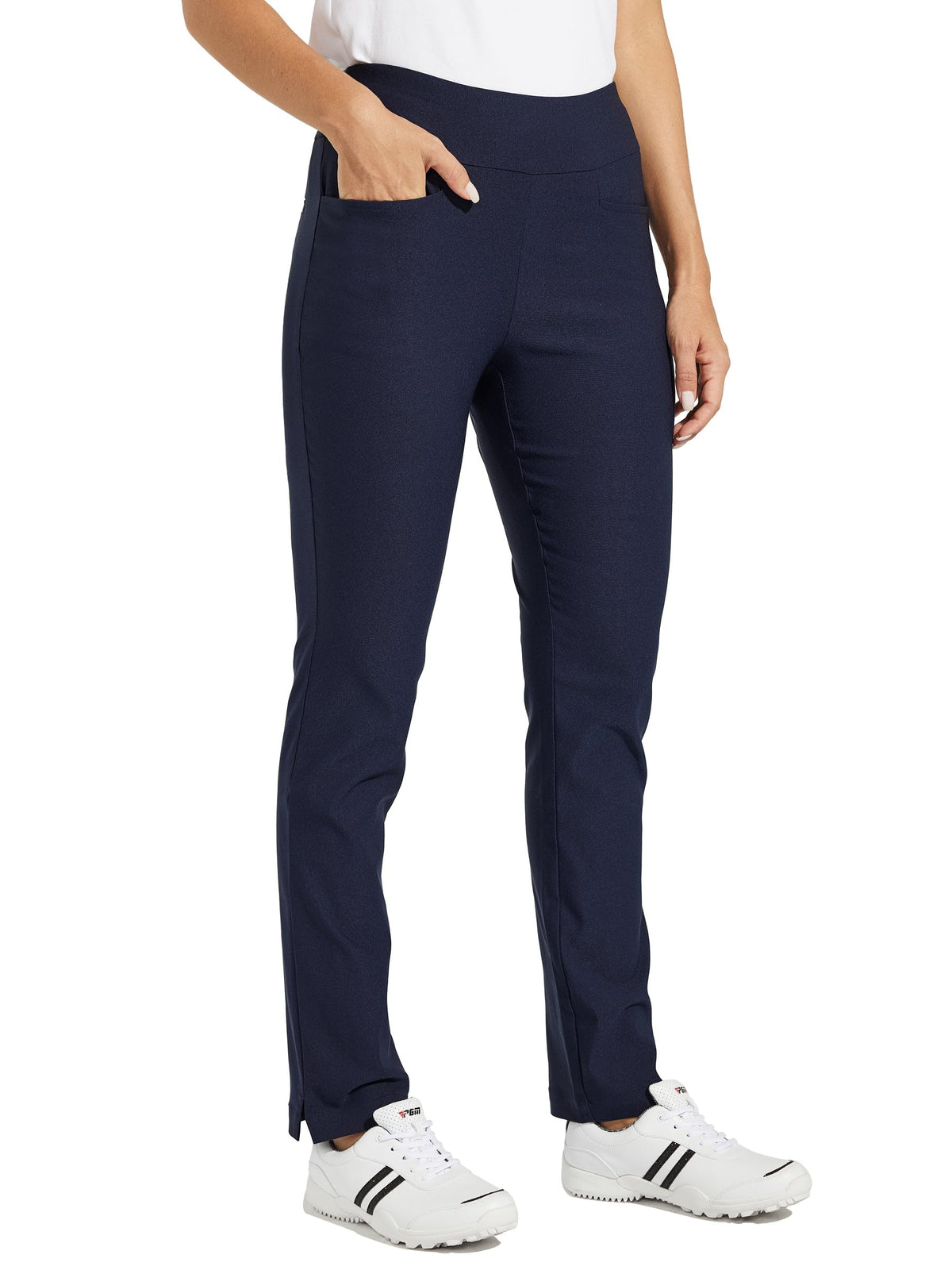 Willit pants showing four-way stretch for all-day comfort and flexibility.