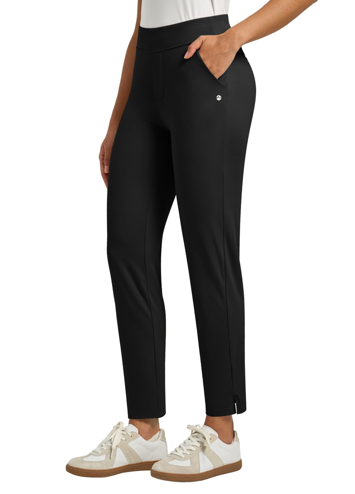 Willit women's golf pants stretch and wrinkle-free fabric for all-day comfort.