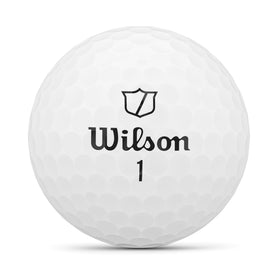 Close-up of the seamless 3SIX2 urethane cover on the Wilson Staff Model ball.