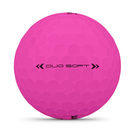 Wilson 2025 Duo Soft ball on green demonstrates smooth flight and control.