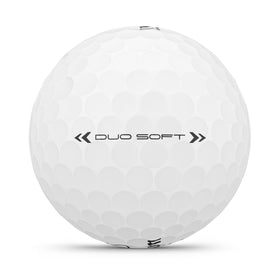 Wilson 2025 Duo Soft balls on green demonstrates straight flight and controllable spin.