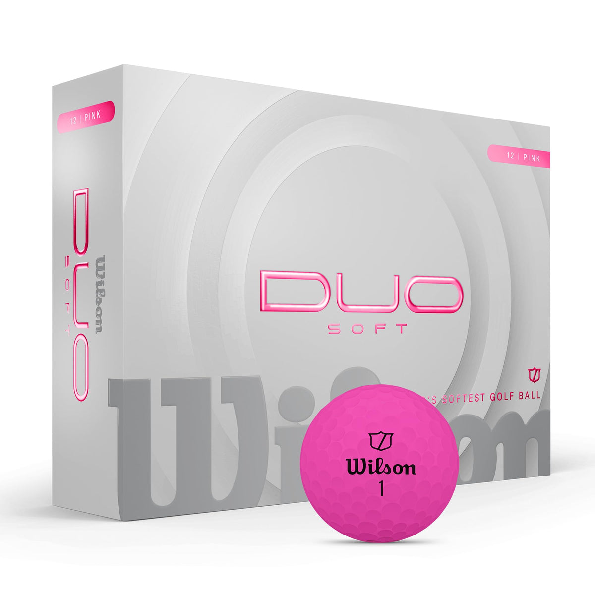 Wilson 2025 Duo Soft pink pack ball offers ultra-soft feel and visibility.