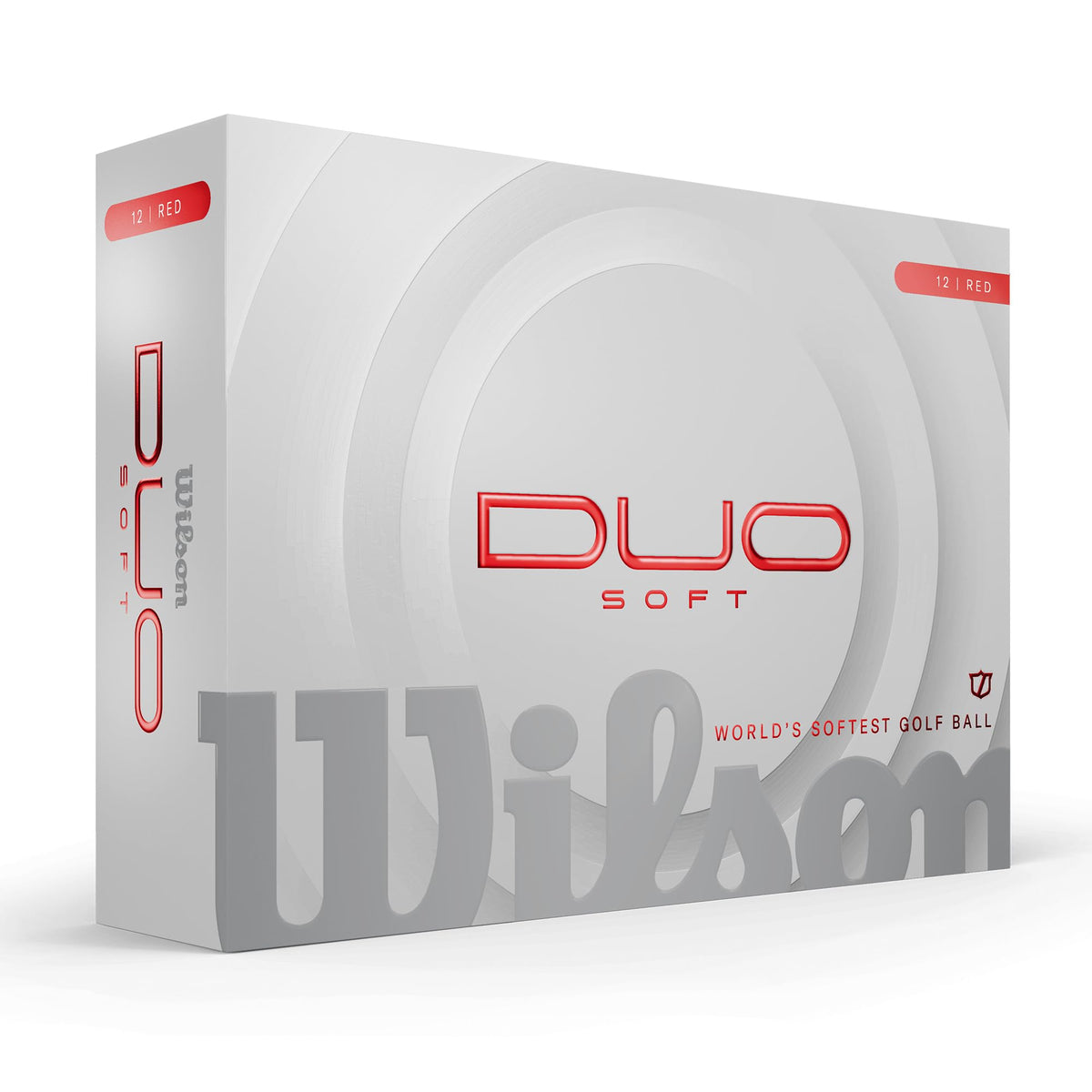 Wilson 2025 Duo Soft red ball in play—consistent flight for confidence.