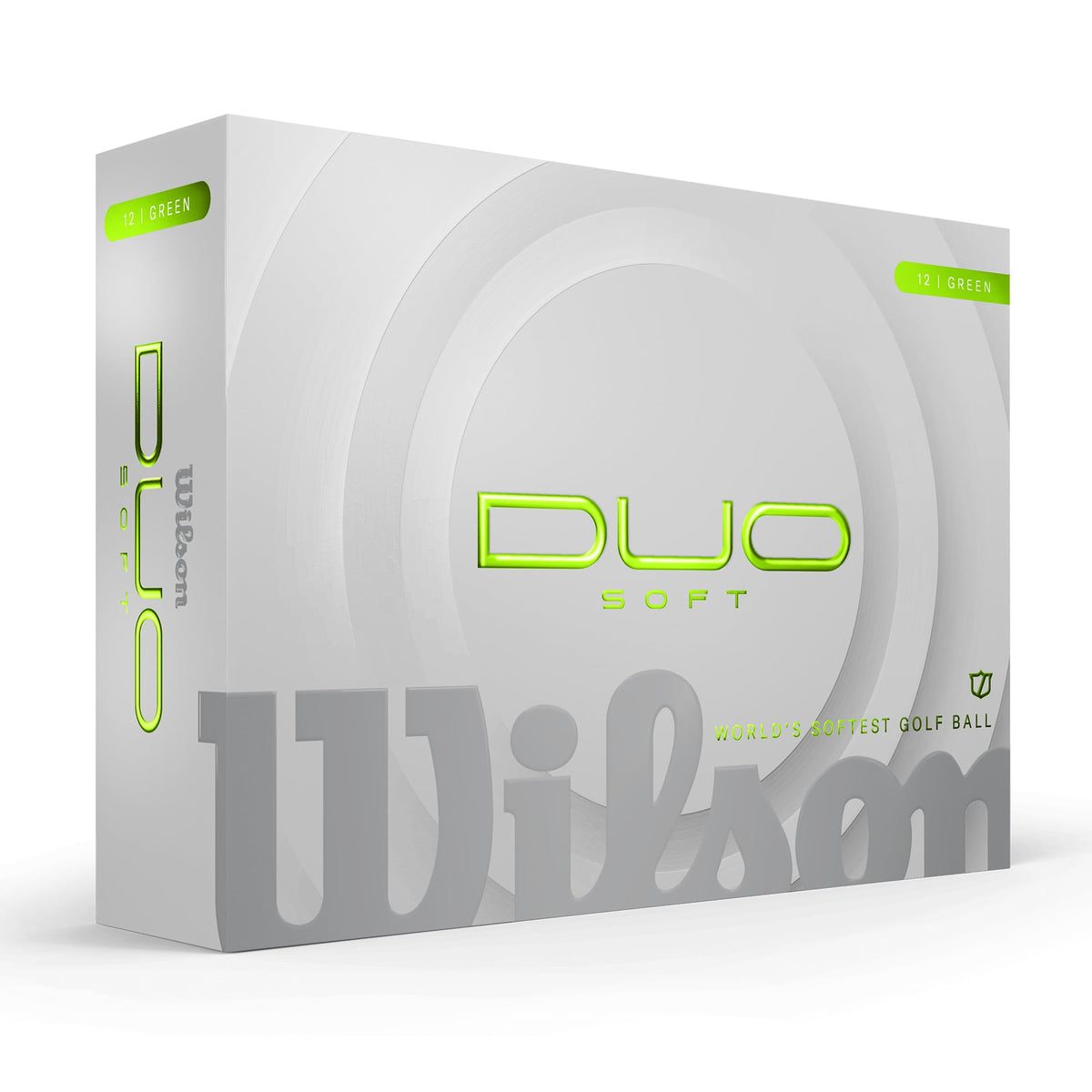 Wilson 2025 Duo Soft flight shot highlights reduced spin for straighter flight.