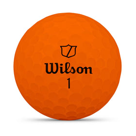 Wilson 2025 Duo Soft orange ball close-up highlights soft feel.