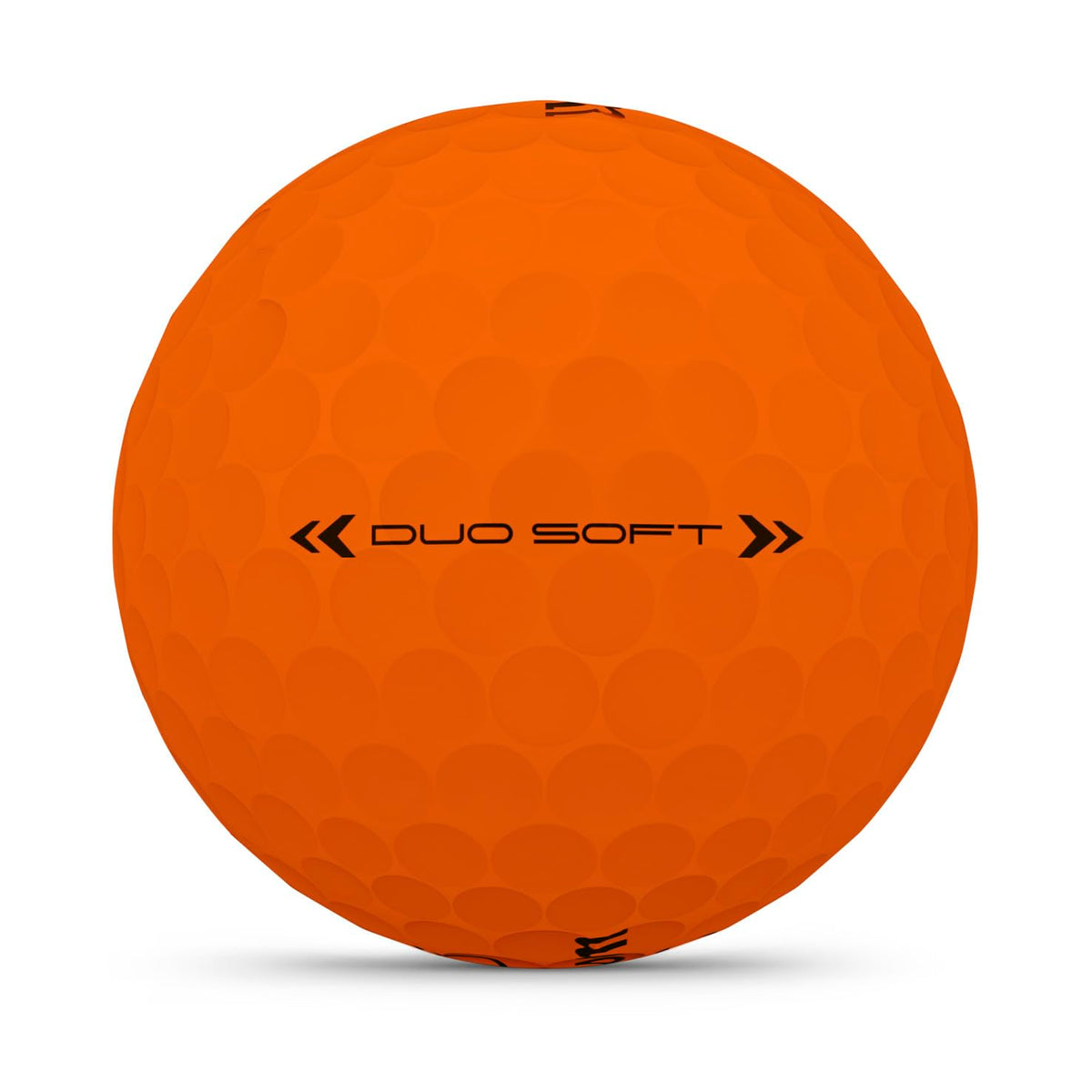 Wilson 2025 Duo Soft orange ball on the tee suggests straighter flight.