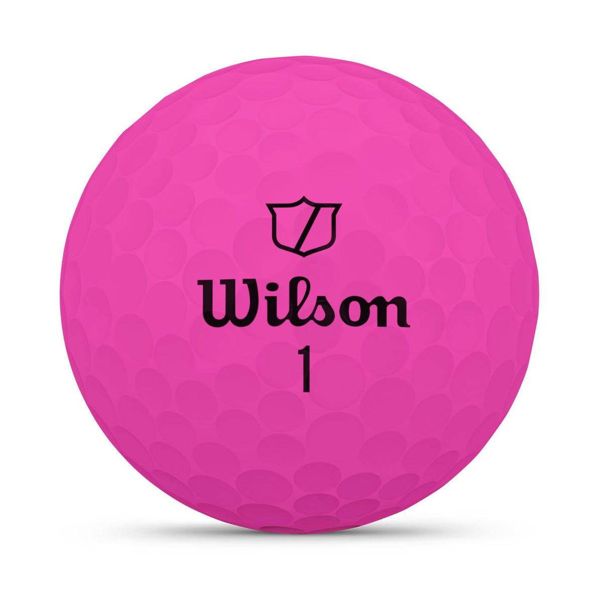 Wilson 2025 Duo Soft pink ball close-up reveals responsive core design.