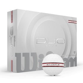 Wilson 2025 Duo Soft TRK360 ball, front view, soft feel and feedback.