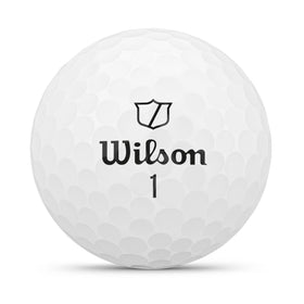 Wilson 2025 Duo Soft TRK360 ball, side view, smooth flight and control.