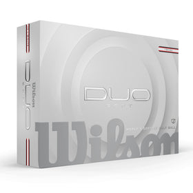 Wilson 2025 Duo Soft TRK360 ball, tee-shot action, stable, forgiving performance.