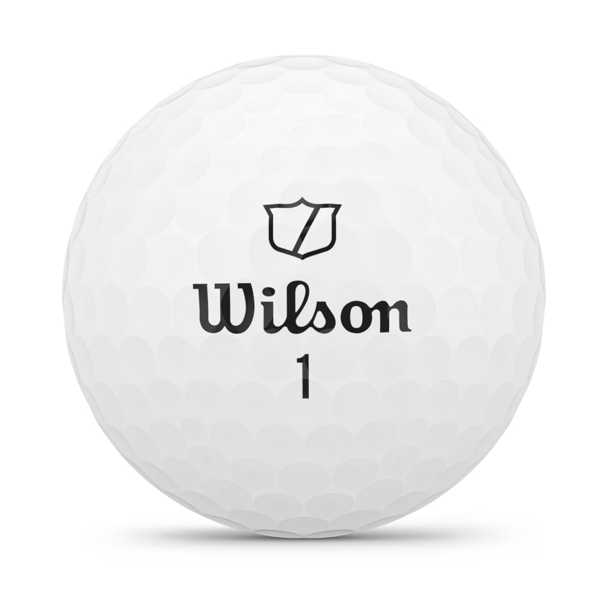 Seamless dimple design on Wilson Staff Model promotes stable flight and distance.