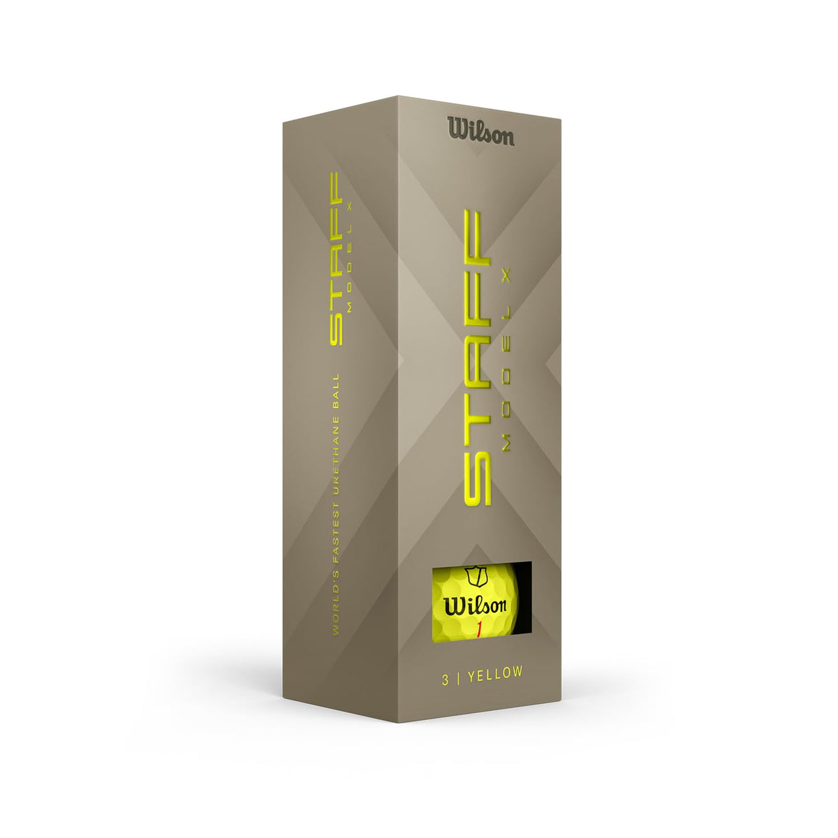 Wilson 2026 Staff Model X yellow ball during approach demonstrates spin control near greens