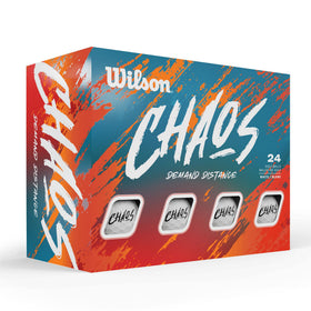 Wilson Chaos 2024 golf balls on the tee provide long distance and high visibility