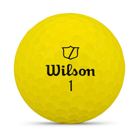 Wilson Duo Soft yellow core detail close-up highlighting high-energy core