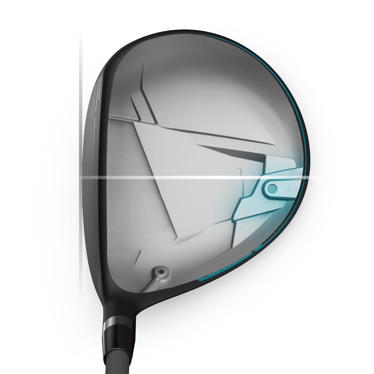 Wilson Dynapower women's fairway swing visual captures ready-to-strike stance