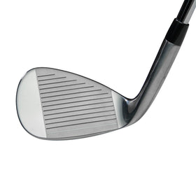 Wilson Harmonized wedge close-up of steel face for smooth turf interaction