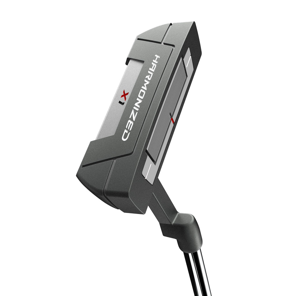 Wilson Harmonized X1 putter front view showing a balanced blade head for better alignment