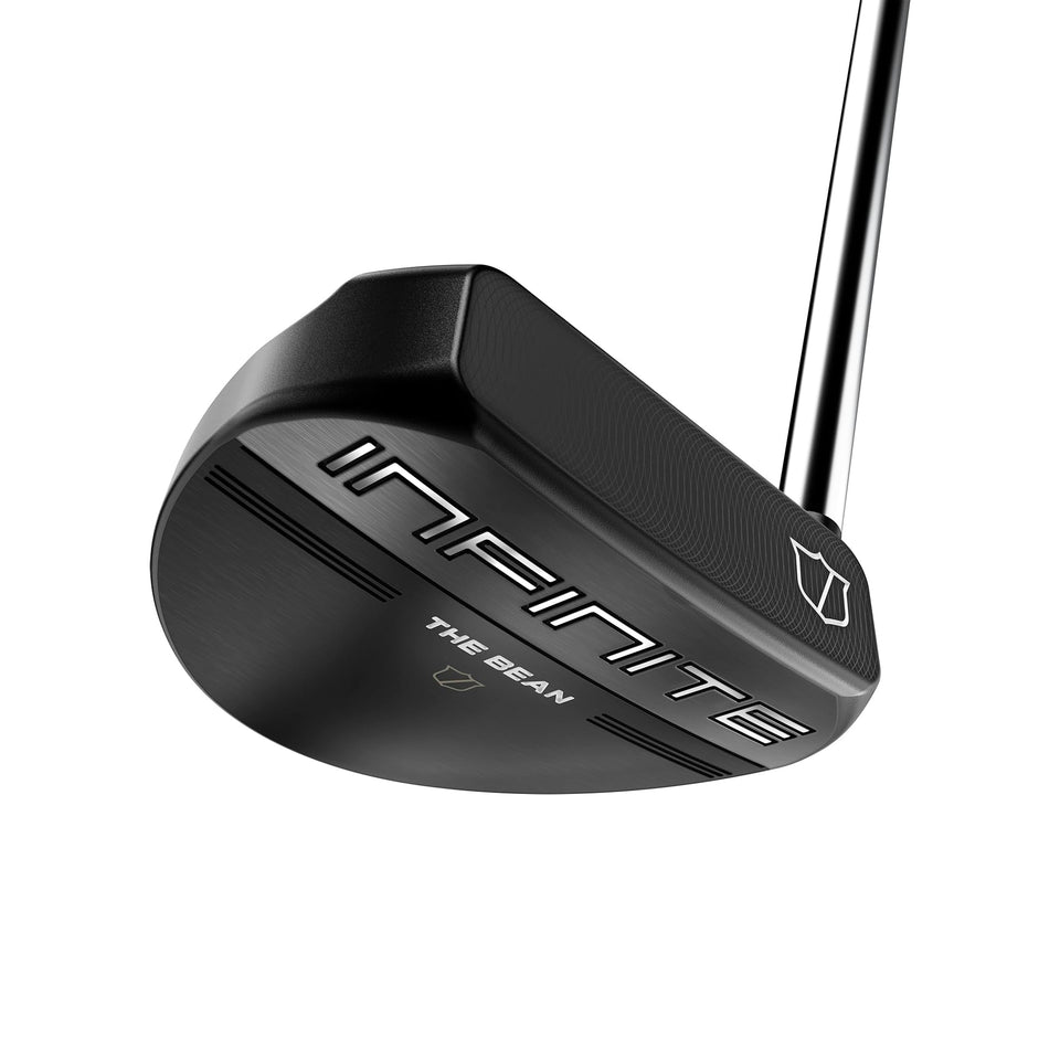 Wilson Infinite Bean putter side view with alignment lines for precise setup