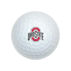 Wilson OSU crest on ball highlights official licensed design for fans.