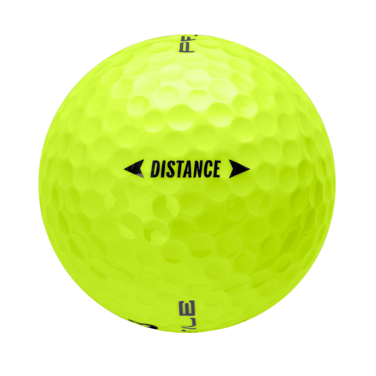 Wilson Profile Distance yellow balls beside a driver for practice rounds