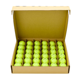 Close-up of Wilson Profile Distance ball texture showing durable cover