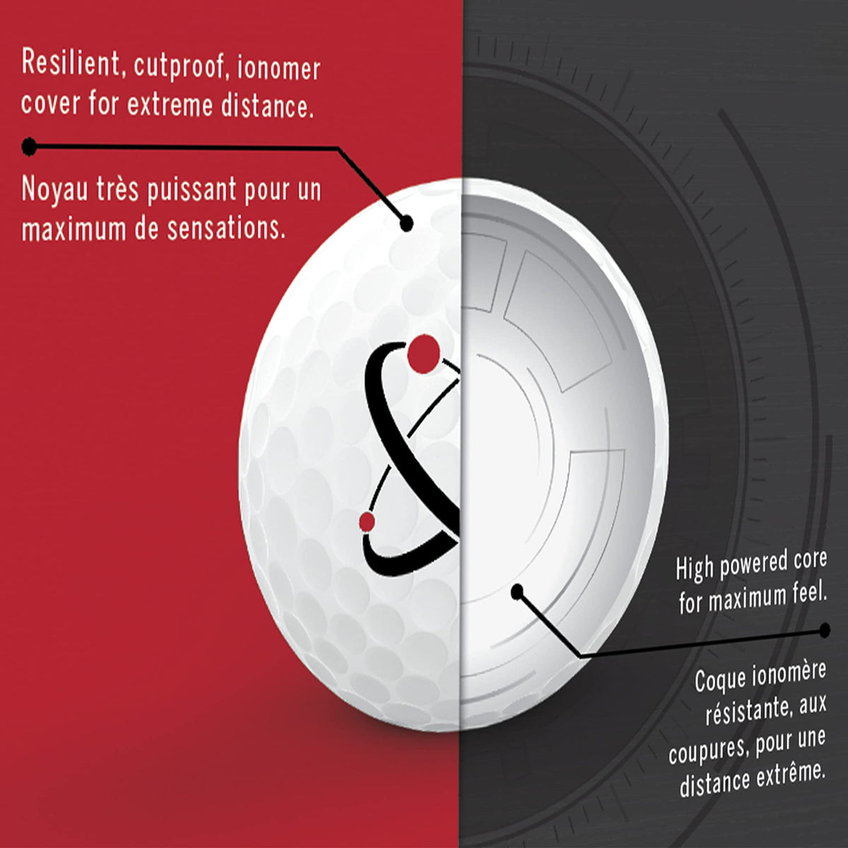 Wilson Smart Core golf ball on course showing balanced distance and accuracy