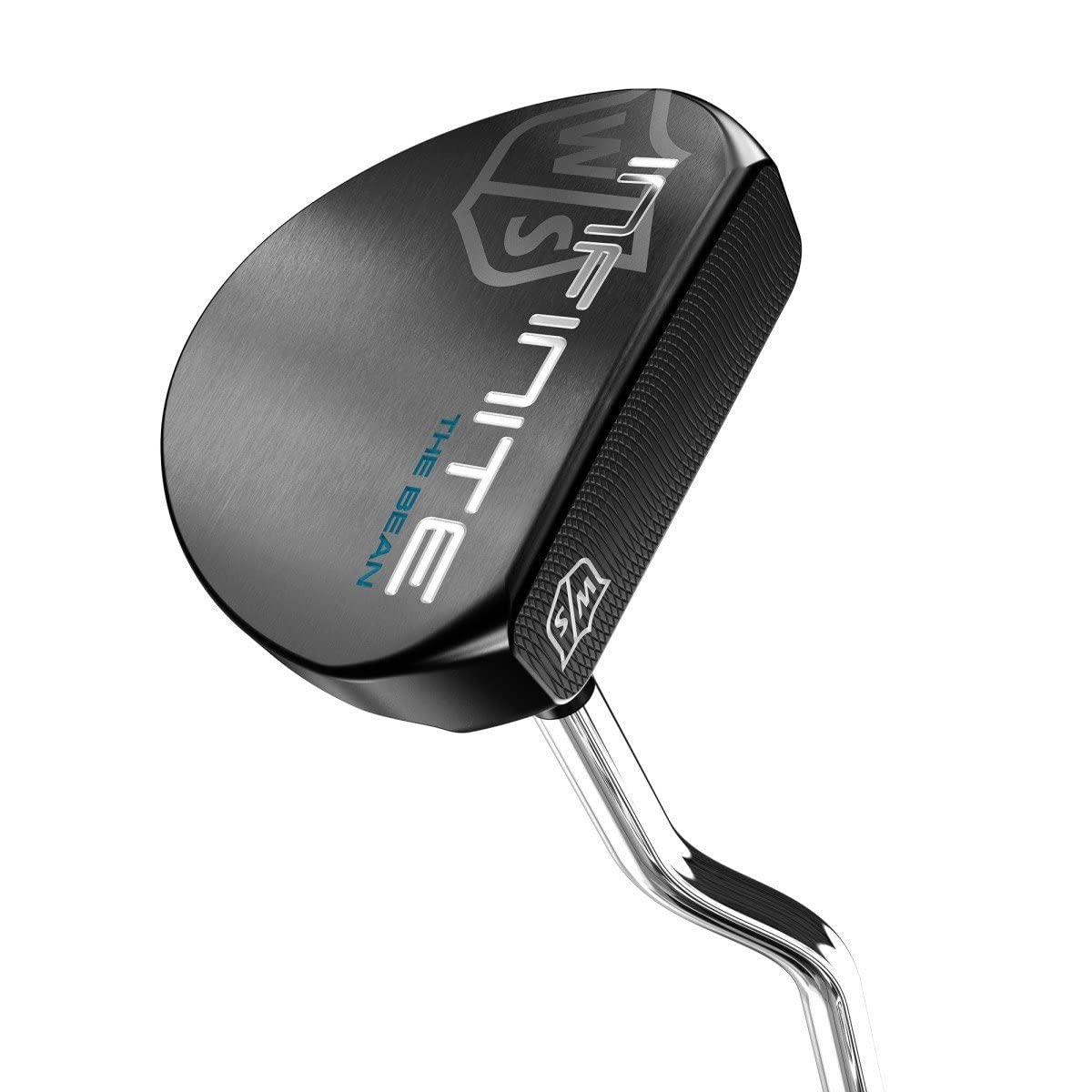 Wilson Staff Bean Infinite putter face detail shows double milling for consistent roll.