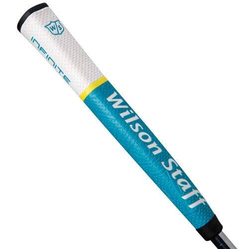 Wilson Staff Bean Infinite putter grip close-up highlights counterbalanced design for a smoother stroke.