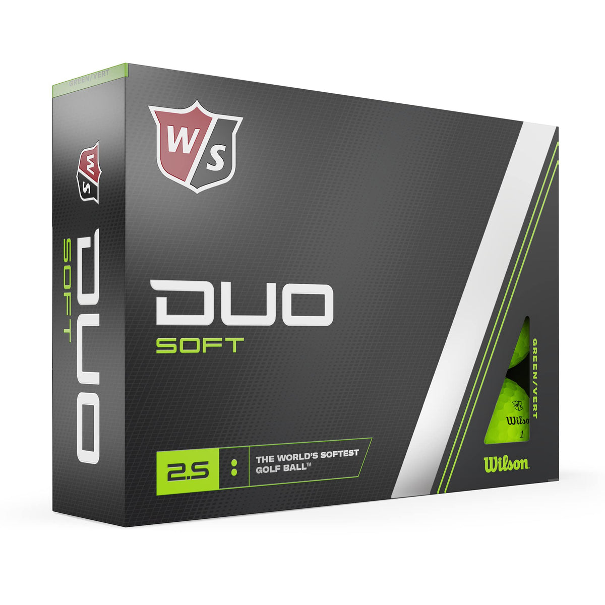 Close-up of Wilson Staff Duo Soft core showing energy return for longer, easier launches