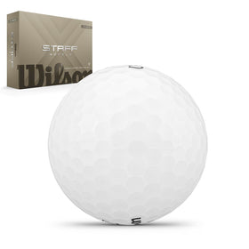 Wilson Staff Model X four-piece urethane close-up highlighting premium cover for enhanced feel and distance