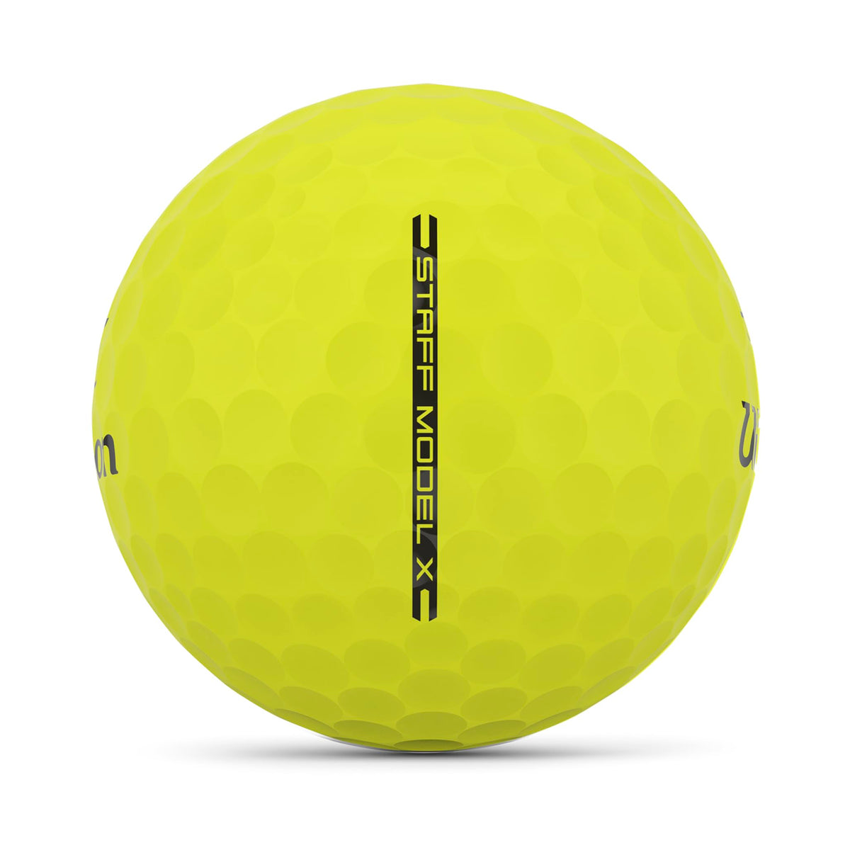 Urethane cover close-up on Wilson Staff Model X highlighting spin potential