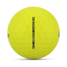 Urethane cover close-up on Wilson Staff Model X highlighting spin potential