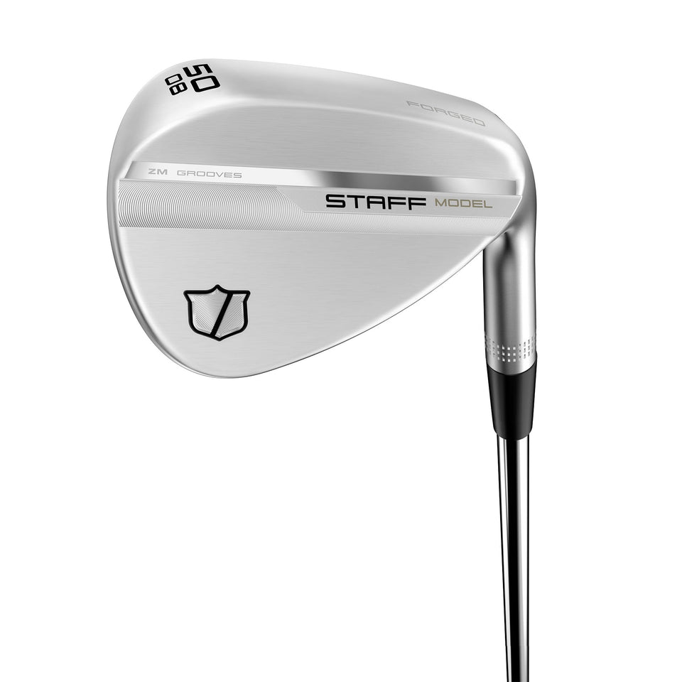 Wilson Staff Model ZM wedge 50/8 sole-edge detail for precise greenside control