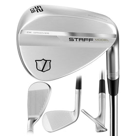 Wilson Staff Model ZM wedge front view highlights precise shaping for short-game control.