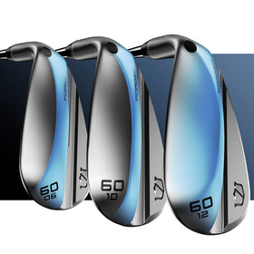 Wilson Staff Model ZM wedge during greenside approach shows stopping power on chips.