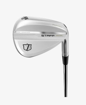 Wilson Staff Model ZM left-handed 50/8 wedge profile shot for versatile short game control.